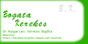 bogata kerekes business card